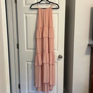 Blush Loft tiered dress. XS